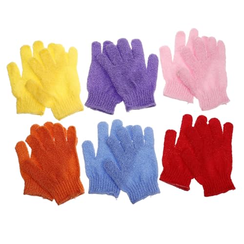 FOMIYES Körperpeeling-handschuhe Peeling-handschuhe Tiefenreinigung Der Haut Weiche Nylon-handschuhe Bade-peeling-handschuh Für Frauen von FOMIYES