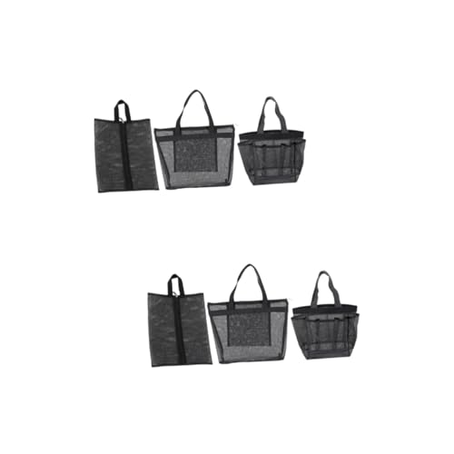 FOMIYES 6 STK Bad Sauna Netztasche große Make-up-Organizer-Tasche Umhängetasche Kosmetiktasche Gym Bags Make-up-Taschen Schuhorganisator Make-up-Tasche im einfachen Stil bilden Wäschesack von FOMIYES