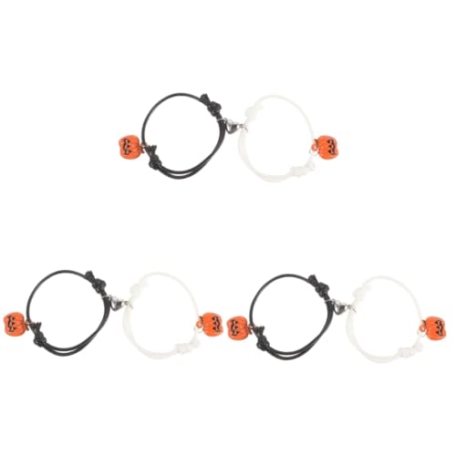 FOMIYES 6 Stck. Halloween Armbänder mit Stabilem Leichtem Kürbis Anhänger Dekoratives Charm Armband für Mädchen Langlebiges Schmuckstück für Alltag und Party von FOMIYES