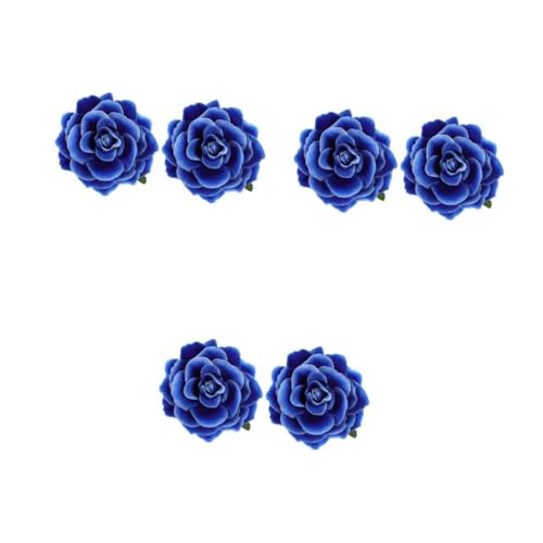 FOMIYES 6 Stck. Künstliche Rosen Haarklammer und Brosche Stoffblume Zarte Damen Haarstecker für Party Hochzeit Braut Boho Zubehör Vielseitig Tragbar von FOMIYES