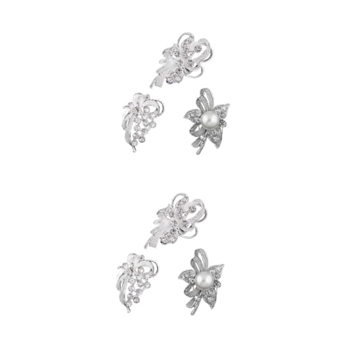 FOMIYES 6 Stck. Teiliges Damen Broschen mit Perlen und Funkelnden Strasssteinen Anstecknadeln für Kleidung Schals und Taschen Langlebiges Schmuck Accessoire für Besondere Anlässe Wie von FOMIYES