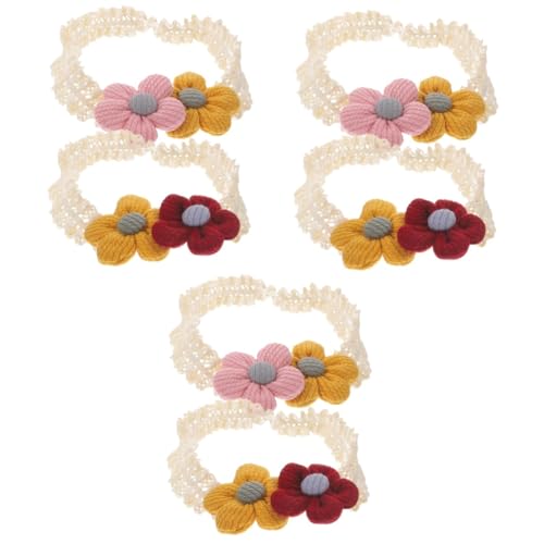 FOMIYES 6 Stk Baby Stirnband Blumen Baby Stirnbänder Tiara Haargummi Haarschmuck Haarband Baby-mädchen-blumen-stirnband Blumenstirnband Baby-stirnband Stoff Kopfbedeckung Süss Kleinkind von FOMIYES