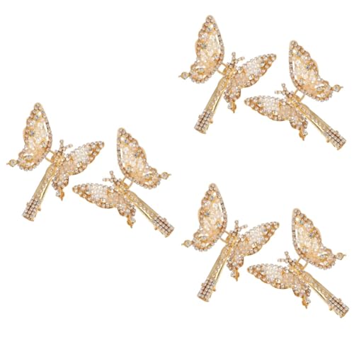 FOMIYES 6 Stk Haarnadel Schmuck Haarspangen Haarschmuck für Mädchen Perle Diamant-Kopfstück Bobby Haarklammer Haarspangen mit Strass Kopfbedeckungen aus Strass Strasssteine Damen von FOMIYES