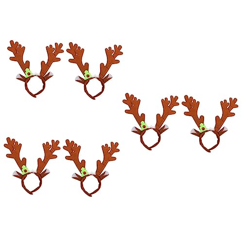 FOMIYES 6 Stk Hirsch Kostüm Für Damen Rentierohren Stirnband Rentier-stirnband Rentier Stirnbänder Für Kinder Geweih-stirnband Weihnachtsgeweih Stirnband Weihnachten Die Klingel von FOMIYES