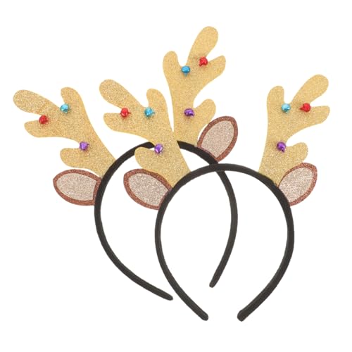 FOMIYES 6 Stk Reif Geweih Stirnband Weihnachtskopfschmuck Weihnachtsgeweih-Haarband christmas haarreif christmas headband Geschenk Haargummi Weihnachtshaarband Weihnachts-Haarschmuck Elch von FOMIYES