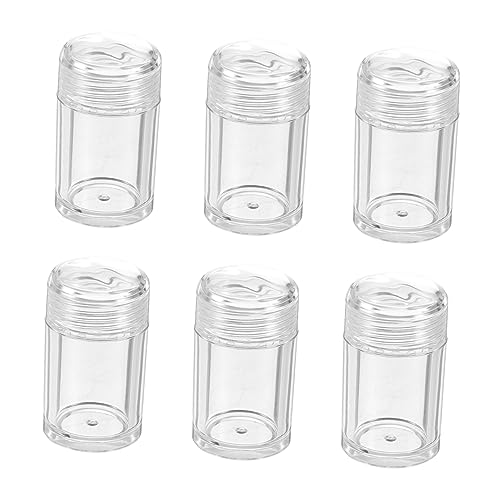 FOMIYES 6 Stück 10ml Lose Puderflasche Transparente Kosmetikbehälter mit Sieb und Deckel für Lidschatten und für Reisen und Makeup von FOMIYES