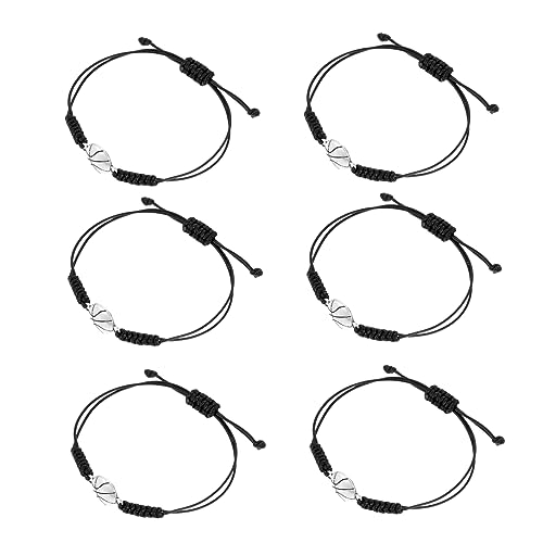 FOMIYES 6 Stück Basketball Anhänger Armbänder Verstellbar Geflochten Jungen Mädchen Teenager Freundschaftsarmbänder Langlebig Leicht von FOMIYES