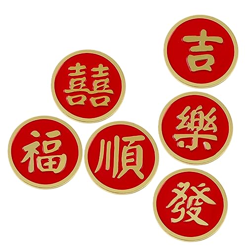 FOMIYES 6stücke Dekorativer Broschenclip Im Chinesischen Stil Broschenclip Für Kleidung Schal Pullover Tasche Mütze Anzug Kleid Ethnic Nadel Anstecknadel Für Erwachsene von FOMIYES