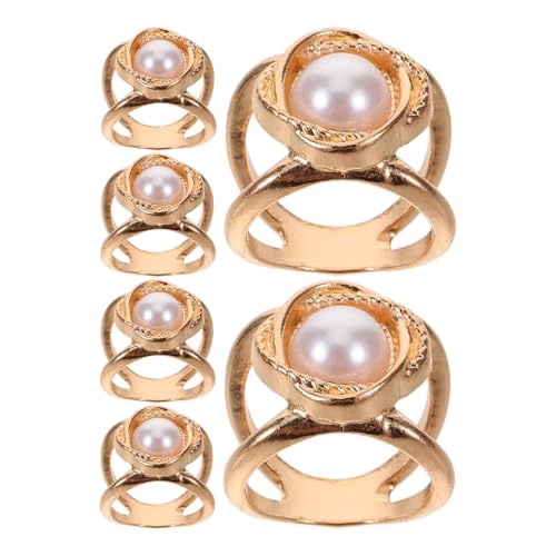 FOMIYES 6 Stück Clips mit Imitationsperlen für Frauen und Mädchen Vielseitige Schal Buckle für T Shirts Kleidung und Cardigans von FOMIYES