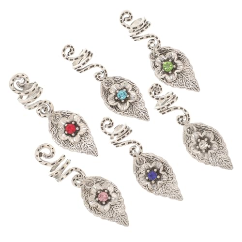 FOMIYES 6 Stück Dreadlocks Haarschmuck Dreadlock Ringe aus Verstellbare Haarperlen für Zöpfe Trendige Haaraccessoires für und Männer für Partys und Alltag von FOMIYES