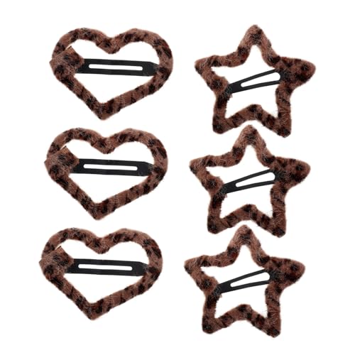 FOMIYES 6 Stücke Haarspange für Mädchen Koreanischen Stil Leopardenmuster Haar-accessoires Mädchen Top Clip für Haar von FOMIYES