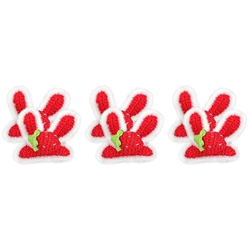 FOMIYES 6 Stk Häschen Haarnadel Ostern Weihnachts-haarschmuck Haarschleifen Für Mädchen Haarspangen Für Damen Weihnachtsstirnbänder Für Frauen Tierdekor Plüsch Kind Hasen Ohren Ohrclip von FOMIYES