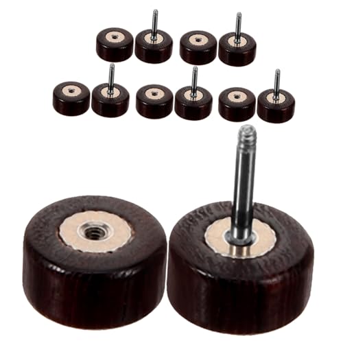 FOMIYES 6 Stück Holz Ohrstecker Herren Holz Edelstahl Fake Gauge Ohrschmuck Braun Minimalistisches Design Angenehm Modisch Vielseitig Kombinierbar von FOMIYES