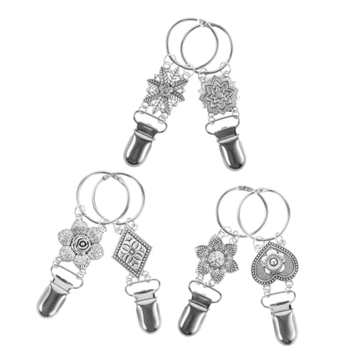 FOMIYES 6 Stück Hutclip Reisehuthalter Gepäck-Hut-Clips Fäudiggliche Clips Rucksack-Hut-Clips Hutbandclips Kappenclips Huthalter-Clips Koffer-Hut-Clip Zinklegierung Silver von FOMIYES
