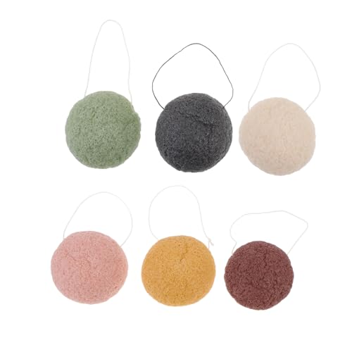 FOMIYES 6 Stück Komprimierte Gesichtsschwämme aus Umweltfreundlichem Material Sanftes Make up entferner puff zur Gründlichen Reinigung und Peeling Hautschonend Wiederverwendbar für von FOMIYES