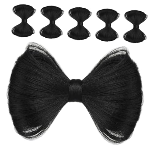 FOMIYES 6 Stück Perückenclips Mit Schleife Gefälschte Haarschleifen Haarteile Haarspangen Pferdeschwanzverlängerungen Dekorativer Styling Clip Für Und Mädchen Party von FOMIYES