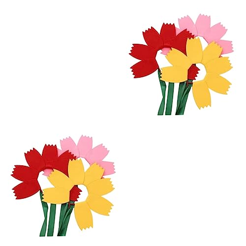 FOMIYES 6 Stk Sonnenblumen-Dekorationshaar kinder haarschmuck kinder geburtstagsdeko flower headband geschenkeidee gebutagsdeko lustig Stirnband Südkorea schmücken Baby Kopfbedeckung Vlies von FOMIYES