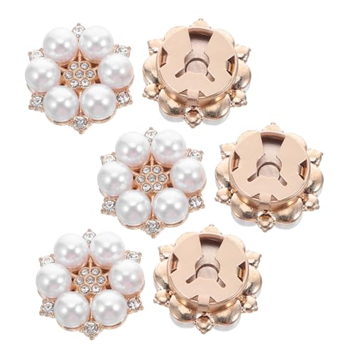 FOMIYES 6 Stück Strass Knopf Dekor Dekorative Knöpfe Abnehmbare Hemd Knopfabdeckungen Strass Knöpfe Knopf Dekor Ärmel Blumen Ärmelmanschetten von FOMIYES