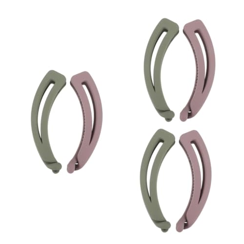 FOMIYES 6 Stück Teiliges Bananen Haarclip Stabile Kunststoffspangen für Dickes und Lockiges Haar Eleganter Pferdeschwanzhalter Sicherer Geeignet für Damen und Verschiedene Haartypen von FOMIYES