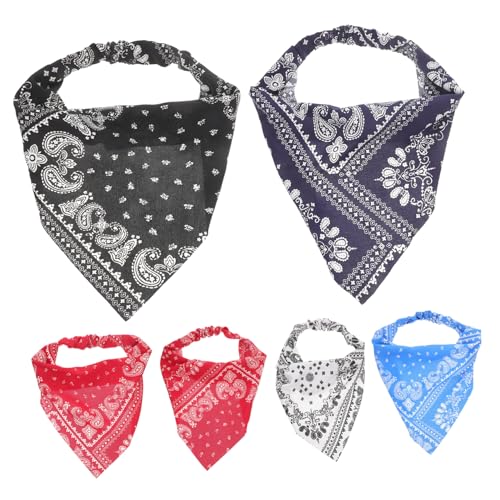 FOMIYES 6 Stück Teiliges Elastische Damen Haarbänder aus Atmungsaktivem Chiffon Farbenfrohe Leichte Dreieckstücher für Alltag Bühne Cosplay und Vielseitigen Modischen Kopfschmuck von FOMIYES