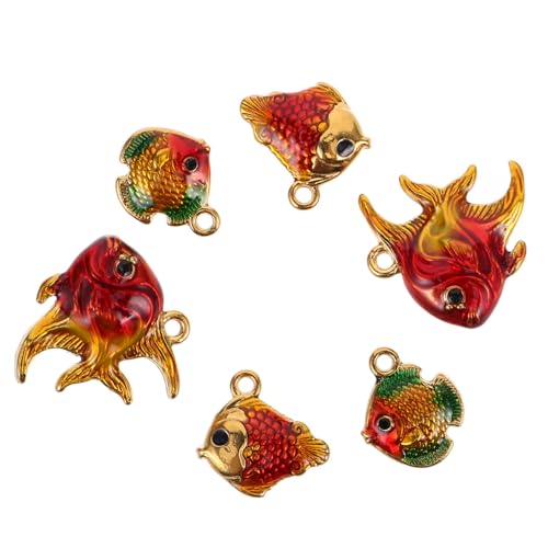 FOMIYES 6 Stück Teiliges Fisch-anhänger Edelstahl mit Wasserdichter Ölbeschichtung Langlebig und Kratzfest Eleganter Anhänger für DIY Schmuckherstellung Geeignet für Halsketten und FOMIYES 6 Stück Teiliges Fisch-anhänger Edelstahl mit Wasserdichter Ölbeschichtung Langlebig und Kratzfest Eleganter Anhänger für DIY Schmuckherstellung Geeignet für Halsketten und von FOMIYES