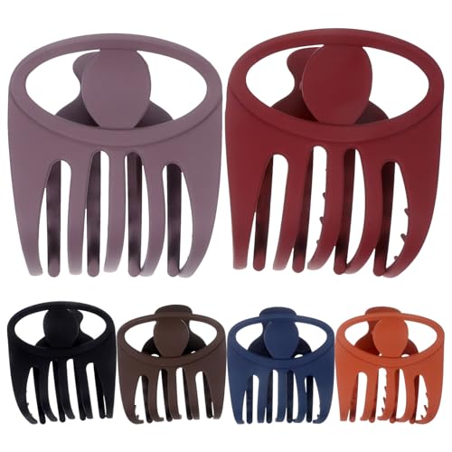 FOMIYES 6 Stück Teiliges Französische Haarklammern aus Stabilem PC Material Rutschfeste Haarspangen für Dickes Haar Vielseitige Dekorative Haarklammern in Farben für Damen und Alltag von FOMIYES