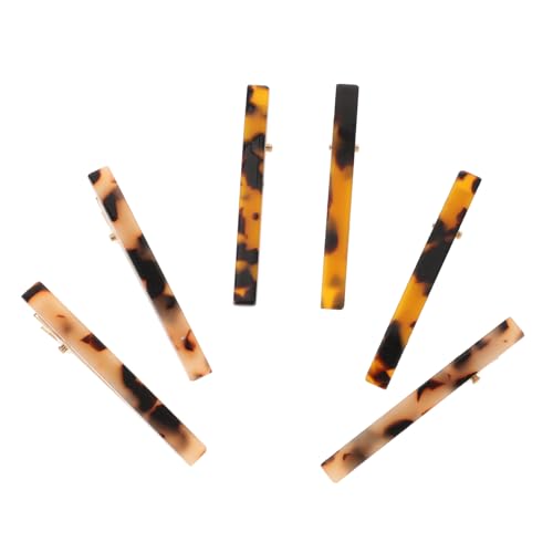 FOMIYES 6 Stück Teiliges Haarklammern aus Leichtem Formstabilem Acetat mit Leopardmuster Rutschfest und Fest Haltend Haarspangen für Damen zum Stylen und Fixieren Verschiedener Frisuren von FOMIYES