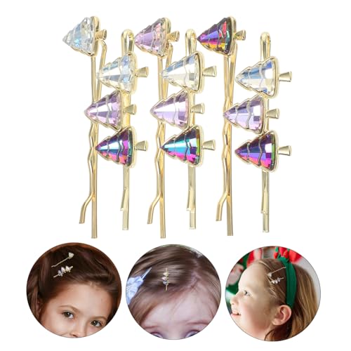 FOMIYES 6 Stück Teiliges Haarschmuck für Frauen Weihnachtsbaum Haarspangen Dekorative Haarnadeln Robustes Material Geeignet für Dünnes Kurzes und Langes Haar für Weihnachten Hochzeiten und von FOMIYES