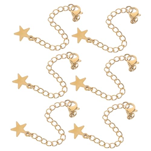 FOMIYES 6 Stück Teiliges Halskettenverlängerung mit Verstellbaren Schiebereglern und Hummerverschlüssen Vakuumbeschichtete Glänzende Schmuckketten für DIY Armband und Halsketten Zubehör FOMIYES 6 Stück Teiliges Halskettenverlängerung mit Verstellbaren Schiebereglern und Hummerverschlüssen Vakuumbeschichtete Glänzende Schmuckketten für DIY Armband und Halsketten Zubehör von FOMIYES