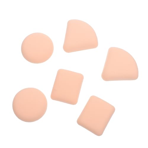 FOMIYES 6 Stück Teiliges Luftiger Makeup Schwämme Dreiförmig Rund für Flüssige Foundation Trockene Nasse Anwendung Hautfreundlich Weich Langlebig Vielseitiges Kosmetik Tool für Damen von FOMIYES
