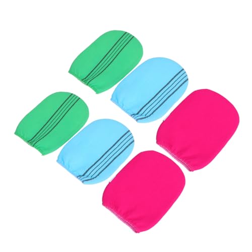 FOMIYES 6 Stück Teiliges Peeling-duschhandschuh- Beidseitig Verwendbar Sanftes Körperpeeling Passend für Damen Herren und Vielseitiges Badezubehör Einfache Reinigung Farben von FOMIYES