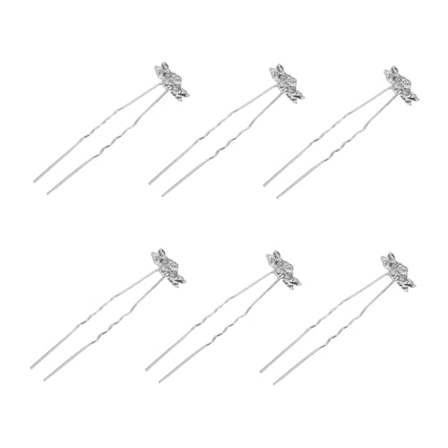 FOMIYES 6 Stück Teiliges Schneeflocken Haarnadeln mit Funkelnden Strasssteinen Modischer Braut Haarschmuck für Hochzeiten Eleganter Kopfschmuck für Frauen und Mädchen Glitzernde von FOMIYES