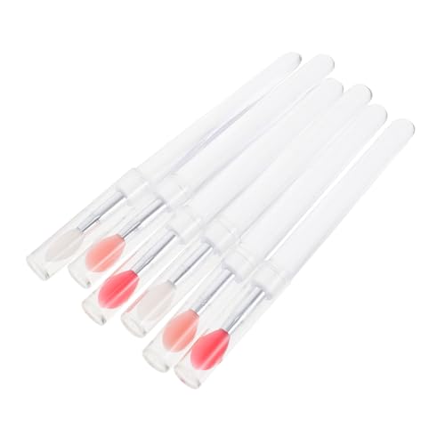 FOMIYES 6 Stück Teiliges Silikon Lippenpinsel mit Deckel Weiche Wiederverwendbare Applikatoren für Lippenstift Lip Balm und Lippenmaske Tragbares Make Up Werkzeug für Damen und Make Up von FOMIYES