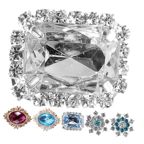 FOMIYES 6 Stück Teiliges Strass Schuhclips Damen Schuhdekorationen mit Bunten Schmucksteinen Wiederverwendbar Robust Vielseitig für Hochzeit Party Abschlussball Geeignet für Pumps von FOMIYES