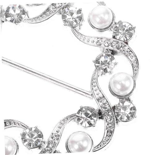 FOMIYES 6 Stück Teiliges T Shirt Clips mit Strass Metall Ringe für T Shirts und Schals Kleidungsschnallen zur Taillenbetonung Langlebig Kratzerfrei Fixierclips in Silber und Mattgold von FOMIYES