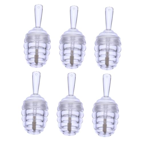 FOMIYES 6 Stück Teiliges Transparente Lippenbalsam Behälter Honigwabenform Lipgloss Tuben aus Robustem Abs Nachfüllbare Lippenpflege DIY Kosmetik für Mädchen und Damen von FOMIYES