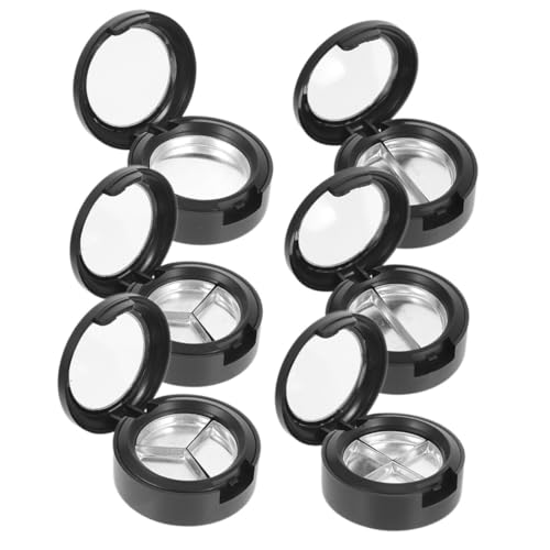 FOMIYES 6 Stück Teiliges Transparentes Rundes Lidschatten etui mit Fächern Nachfüllbare Kosmetik aufbewahrungsbox Vielseitiger Lippenstift Make up Organizer Kompakt für Reisen und Alltag von FOMIYES