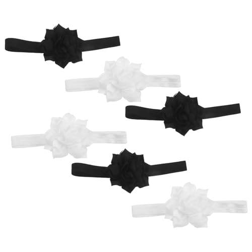 FOMIYES 6 Stück Weiche Blumen Haarbänder für Neugeborene Kleinkinder und Junge Mädchen Handgemachte Hautfreundliche Kopfbedeckung für Besondere Anlässe und Erste Geburtstagsfeiern von FOMIYES