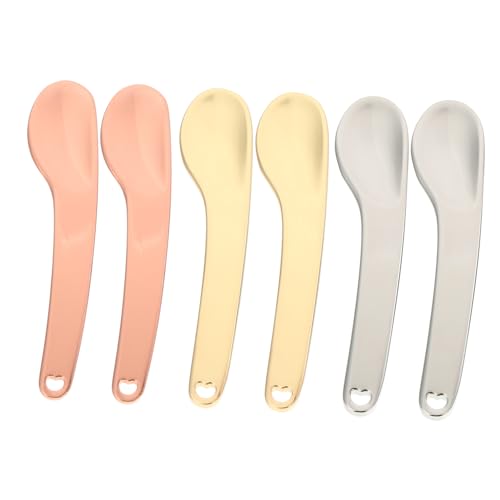 FOMIYES 6 Stücke Creme Löffel Make-up Auge Spachtel Für Gesicht Lotion Metall Material von FOMIYES