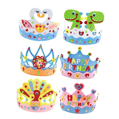 FOMIYES 6 Stücke Mädchen Krone Cosplay Kopfschmuck Geburtstag Party Kopfschmuck Stoff Für Jungen Und Mädchen von FOMIYES