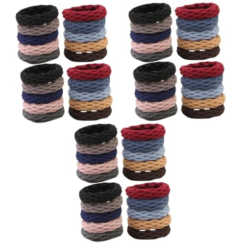 FOMIYES 60 Stk Handtuch-Haargummi aus Jacquard Haarschmuck für Damen Haarseile Haarbänder Handtücher Haargummis für dünnes Haar kleine Haargummis nahtlos Haarring Haarnadel Stirnband Stoff von FOMIYES