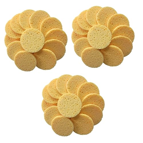 FOMIYES 60 Stk Luffa-pads Für Das Gesicht Gesichtsschwämme Benzoylperoxid Make-up-schwamm Runde Polster Wiederverwendbare Gesichtspads Tief Gesichts-make-up-entferner Flattern Augen von FOMIYES