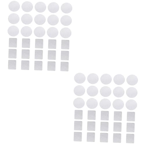 FOMIYES 60 Stk Magnetscheibe Lidschatten Aufkleber Silver Eisen von FOMIYES