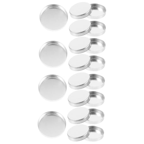 FOMIYES 60 Stk Make-up-plattenwerkzeug Behälter Für Lidschatten Leerer Make-up-behälter Leere Textmarker-hülle Leere Rougepfanne Make-up-schalen Lidschattenpfannen Leer Aluminium Silver von FOMIYES