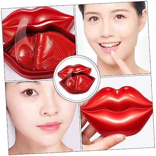 FOMIYES 60 Stück Lippenpflege Patch mit Allantoin Feuchtigkeitsspendende Nährende Lippenmaske zur Lippenpflege und Schutz vor Trockenheit Sanfte Lippenhautpflege mit Patches pro Box von FOMIYES