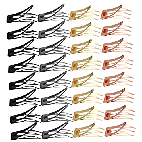FOMIYES 60 Stück Damen Snap Haarspangen Metall Haarspangen Mädchen Haarschmuck Kinder Zum Stylen von FOMIYES