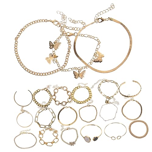 FOMIYES 6Sätze Retro Fußkettchen für Damen Teiliges Schmuckset mit Verstellbaren Knöchelarmbändern für Strandpartys Besondere Anlässe Modischer Boho von FOMIYES