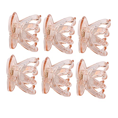 FOMIYES 6St Transparenter Schmetterlings griff Marineblaue Haarschleife schnappen Bänder Haarspangen Stift Friseurklammern haarschmuck Haarklammer Haarkralle für Frauen von FOMIYES