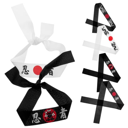 FOMIYES 6stücke Japanischer Karate-stirnbänder Sushi-chef-bandanas Als Kopfbedeckung Im Japanischen Stil Für Karate-sport Küche Und Kochen Kostüm-zubehör von FOMIYES