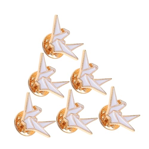 FOMIYES 6stücke Brosche Anstecknadel Mit Origami-vogel-design Aus Metall Für Damen Geeignet Für Kleidung Rucksäcke Und Pullover Täglicher Gebrauch Und Verschiedene Anlässe von FOMIYES